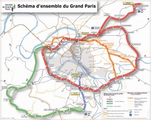 carte transport public du Grand Paris saclay