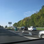 File d'attente à station BP sur la N118