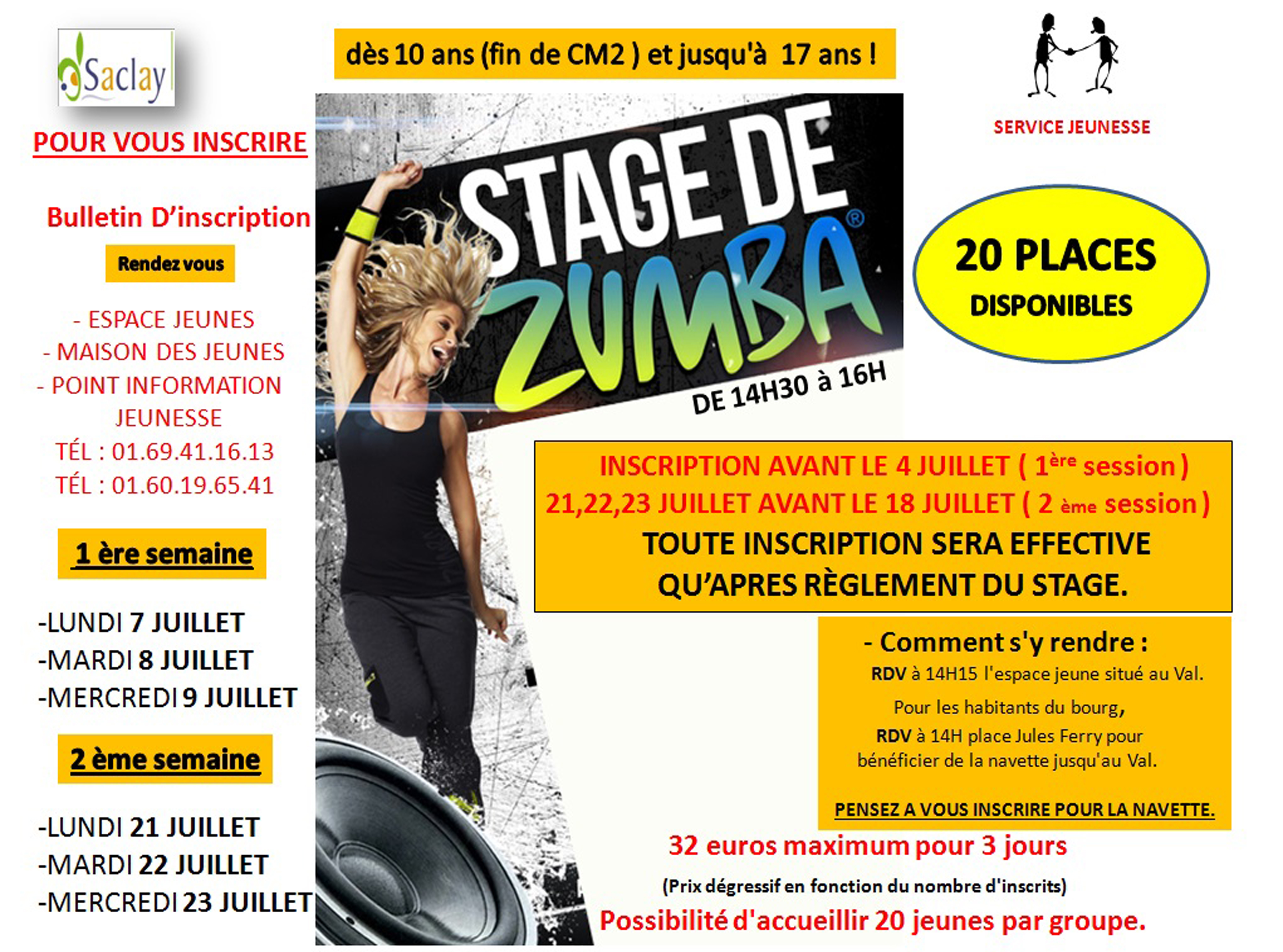 Programme de la zumba